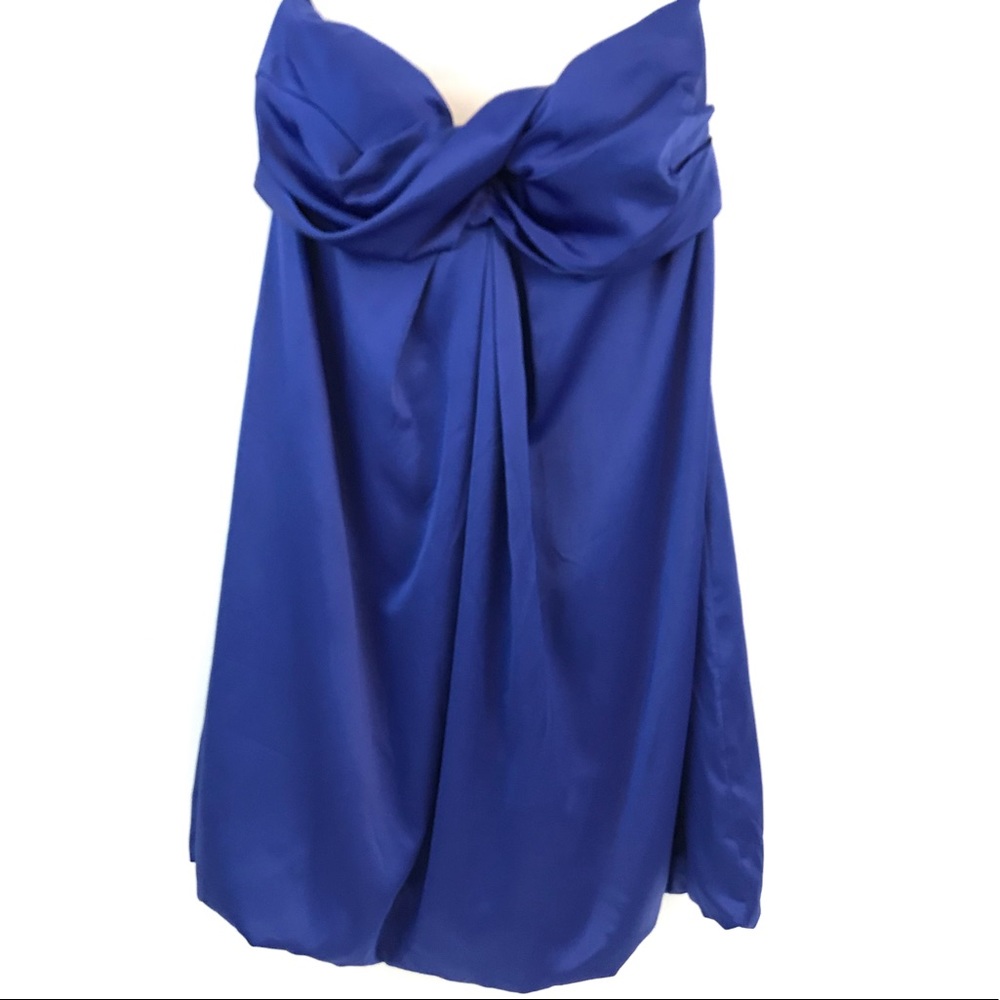 Twenty One Strapless Silk Bubble Dress Medium